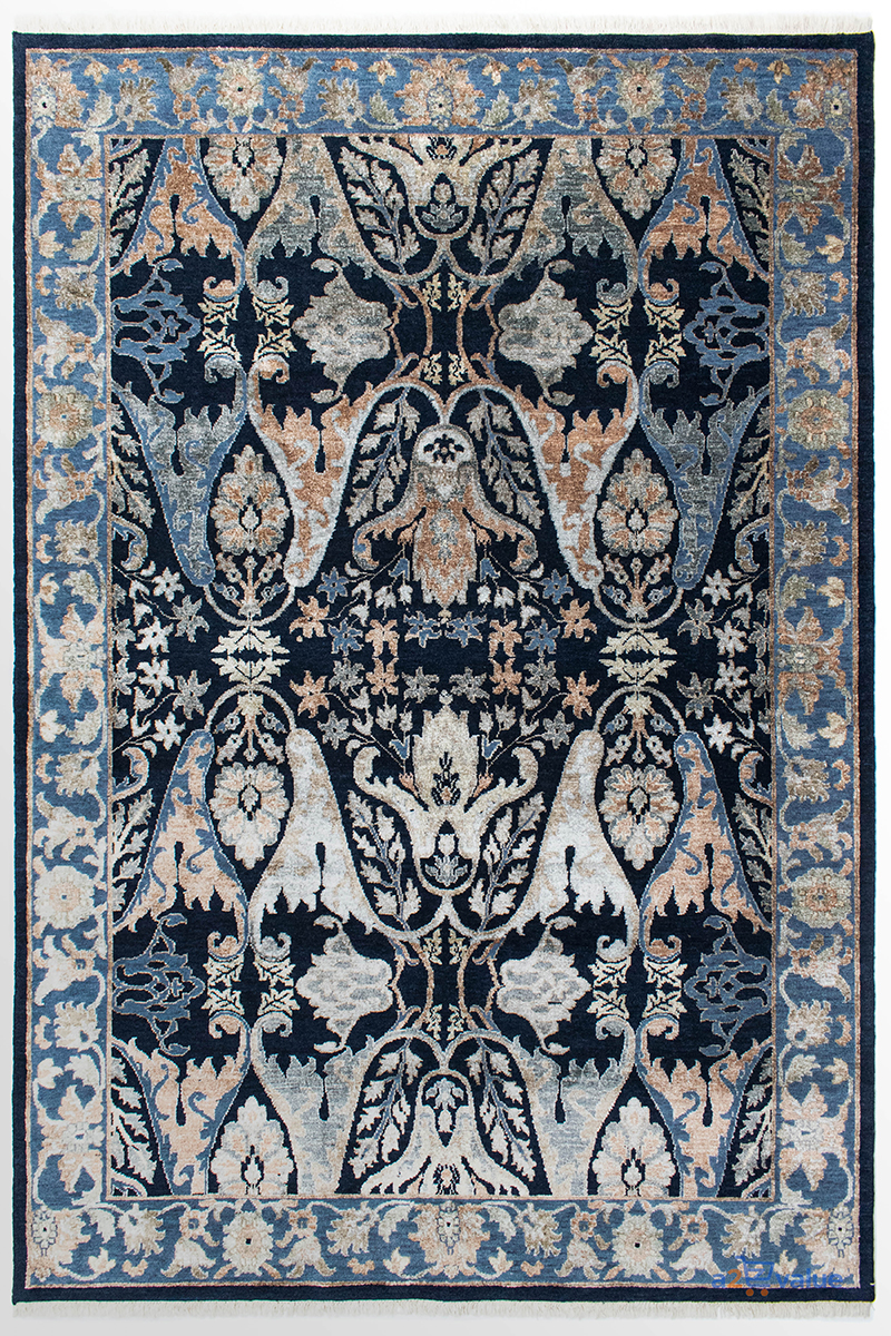 Indo-Nepal Hand-Knotted Traditional Medallion Rug