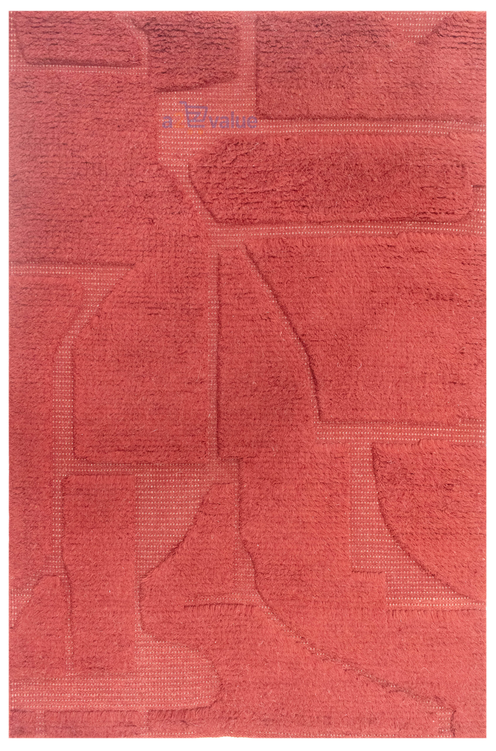 Aeon Geometric Hand-Knotted Area Rug in Alabaster