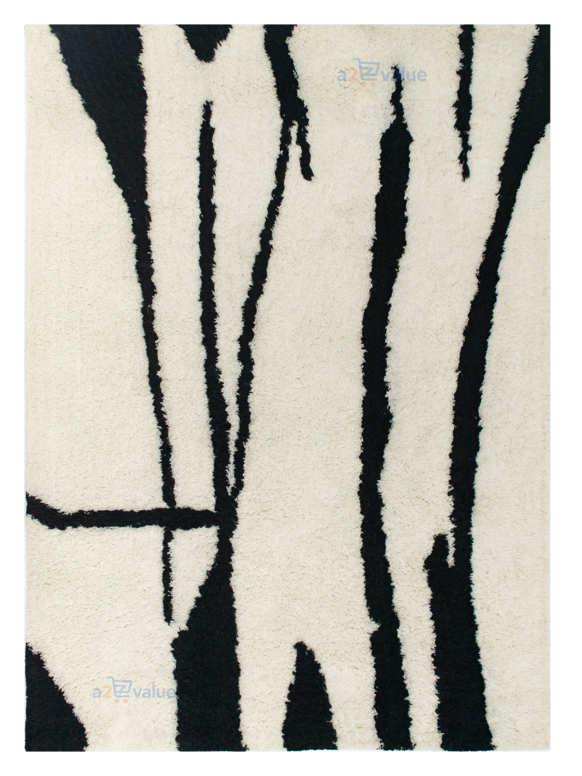 Midnight Path Abstract Moroccan Rug ‘ TUFTED’