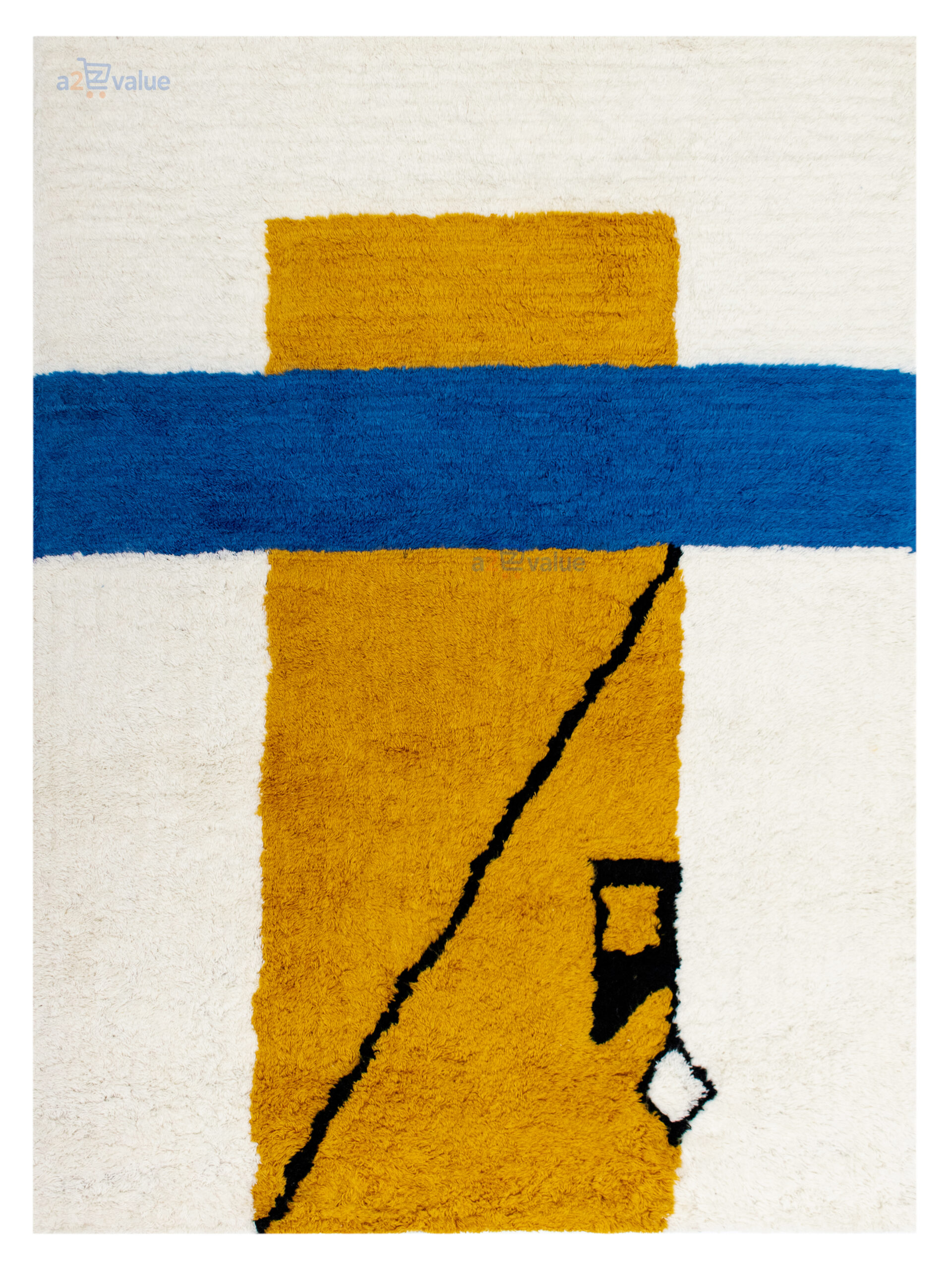 Bauhaus Abstract” Hand-Tufted Geometric Rug