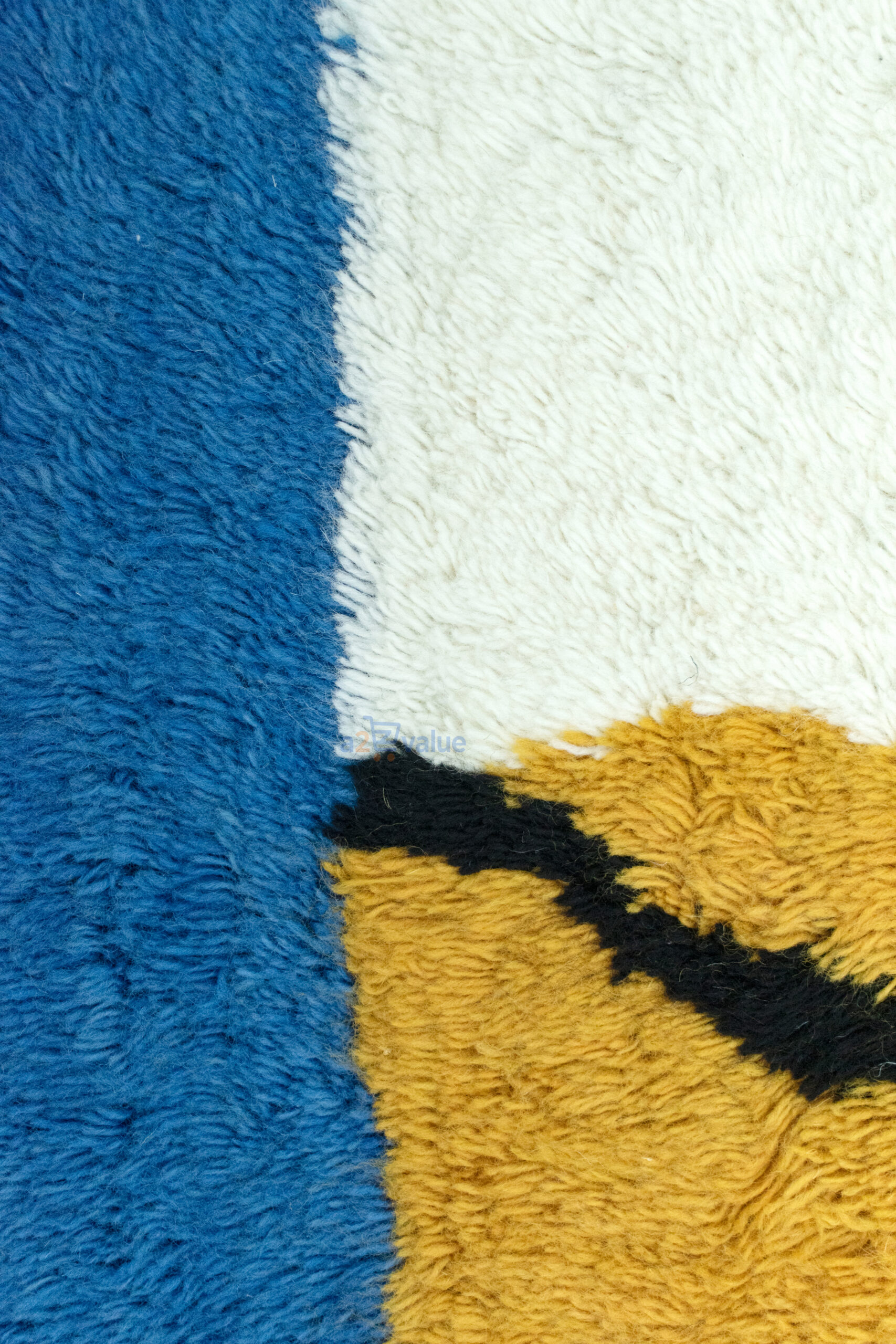 Bauhaus Abstract" Hand-Tufted Geometric Rug - Image 5