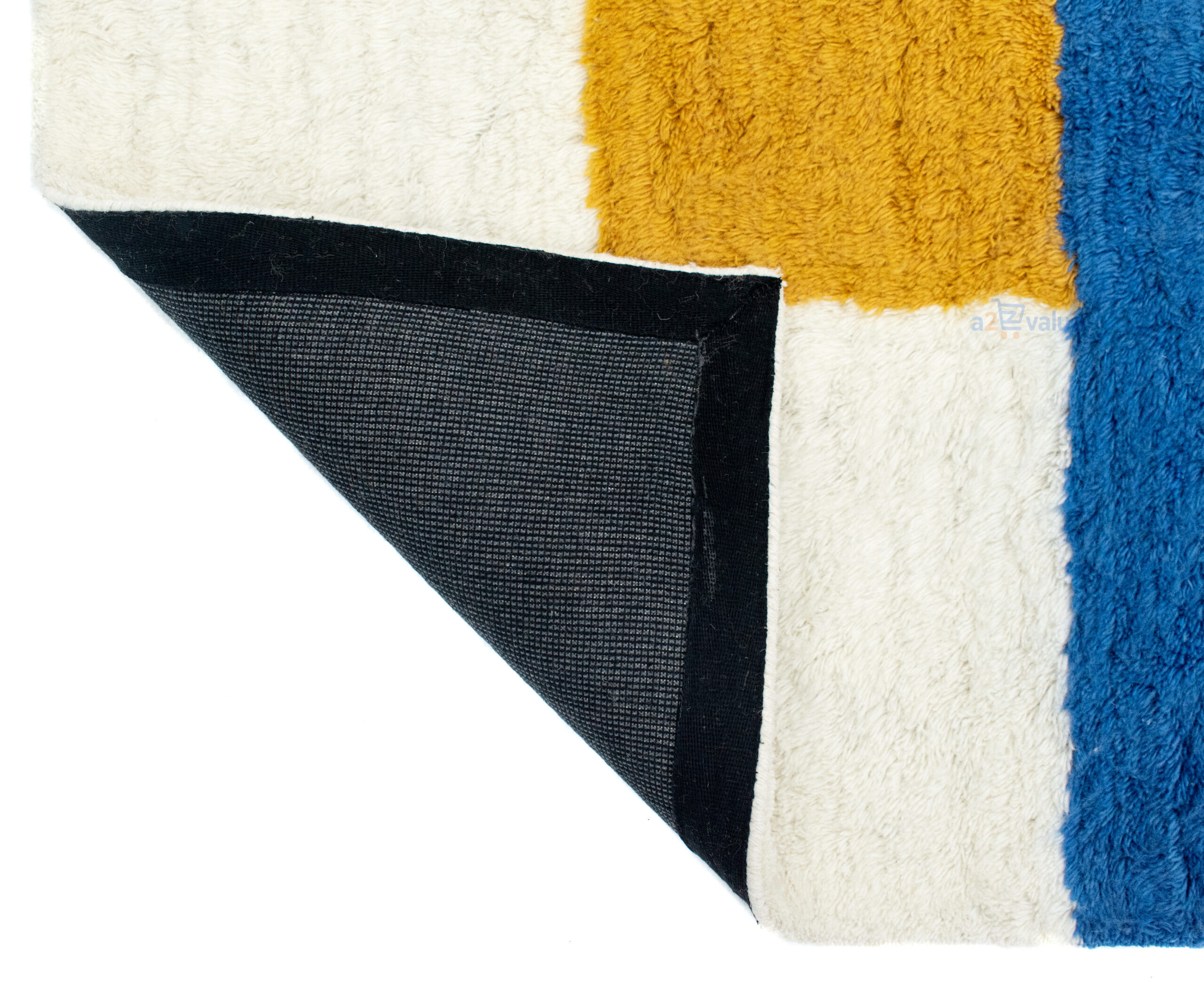 Bauhaus Abstract" Hand-Tufted Geometric Rug - Image 2