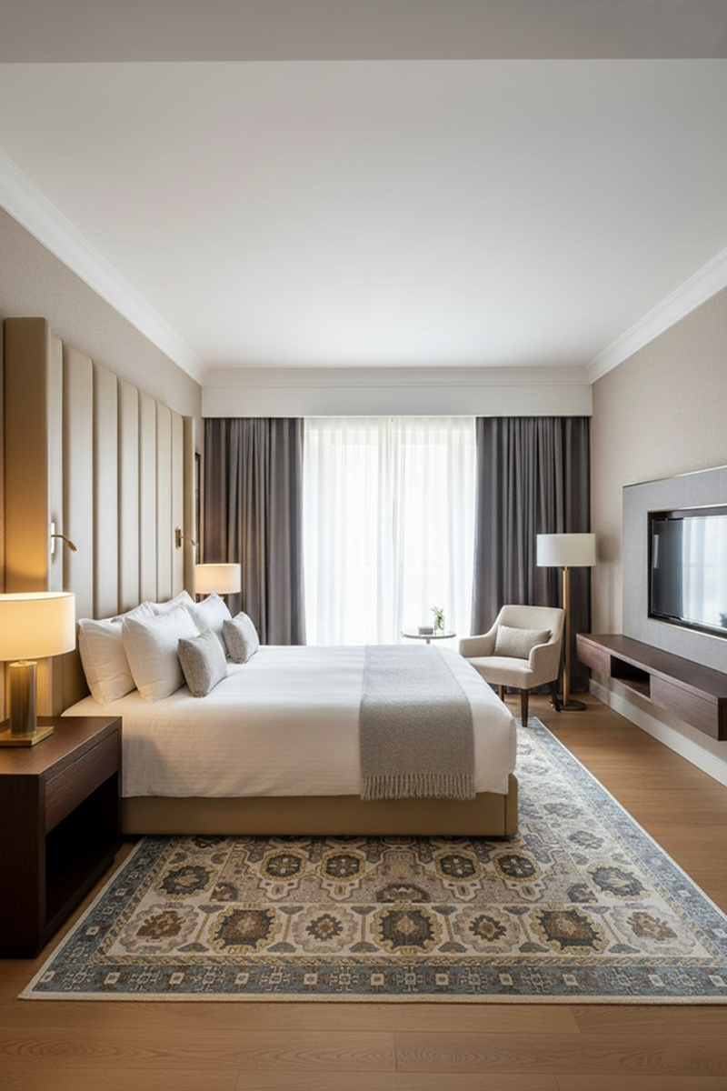 Indo-Nepal Hand-Knotted Artisan Rug – Beige & Grey